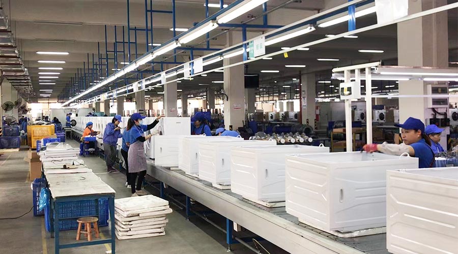 專業(yè)且專注！裝配車間開(kāi)展客戶松下滾筒衣服烘干機(jī)生產(chǎn)