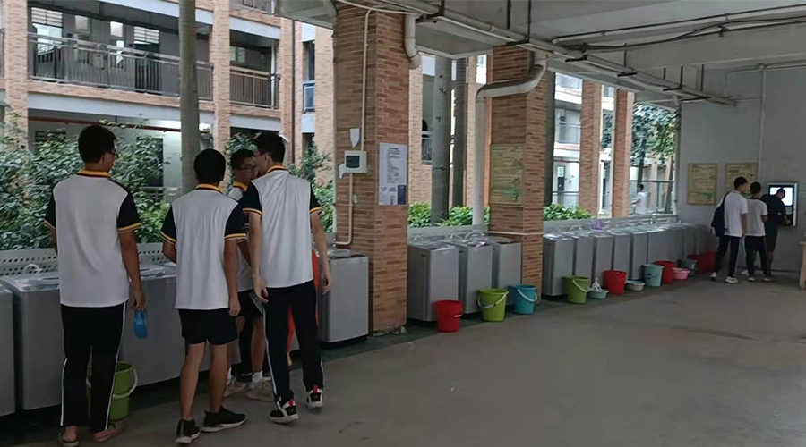 好評續(xù)單！江門一中學校持續(xù)追加共享洗衣機！