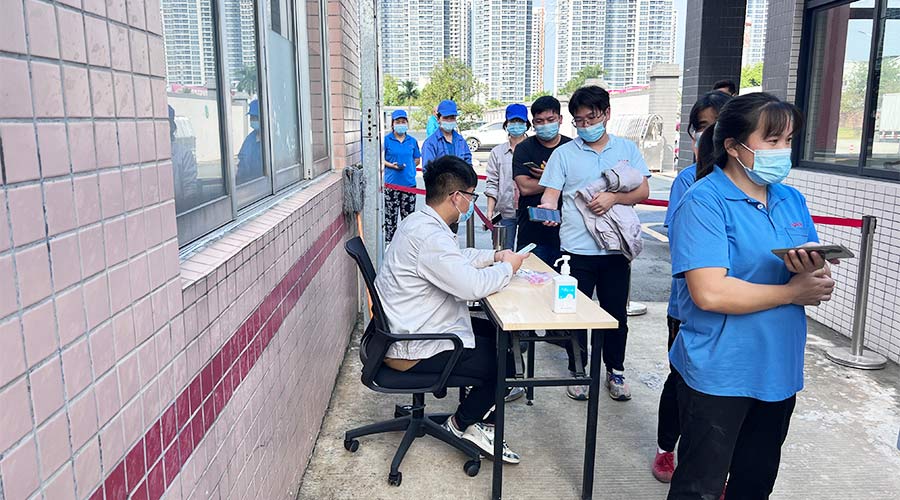 迅速防疫！金環(huán)電器積極配合醫(yī)護(hù)人員上門測(cè)核酸！