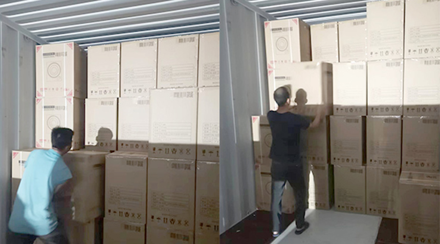 裝柜日常！日本客戶Sentern滾筒干衣機(jī)順利出貨