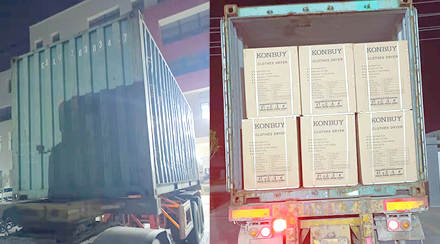 國內(nèi)外市場(chǎng)“兩開花”！康標(biāo)滾筒干衣機(jī)出貨到國外
