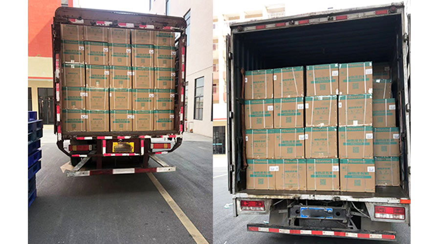 實況圖！金環(huán)電器完成國內(nèi)某知名品牌迷你洗衣機裝柜發(fā)貨